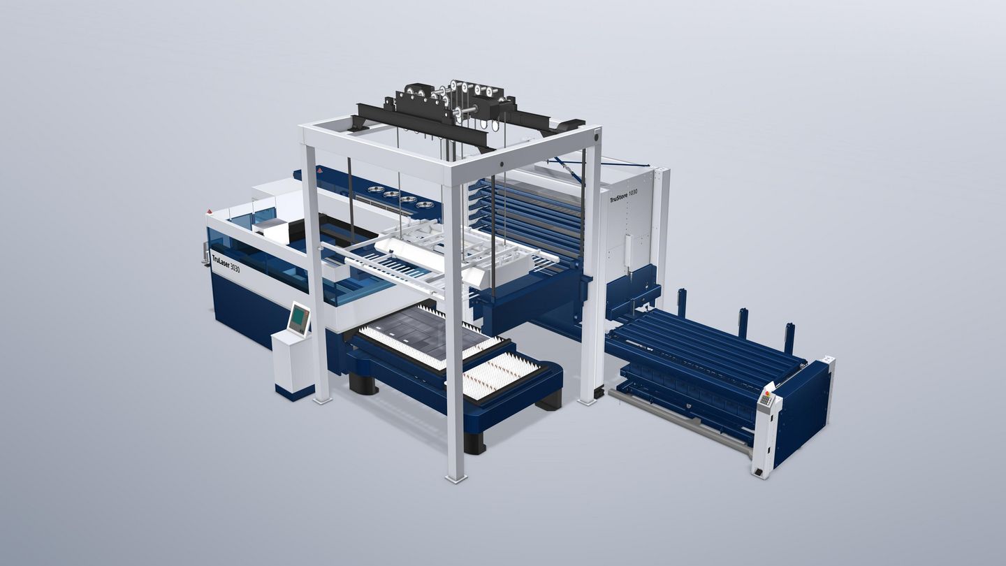 带有 TruStore 1030 和 LiftMaster Store 的 TruLaser