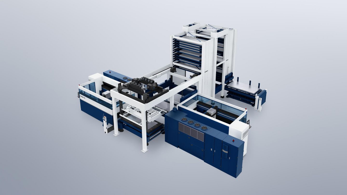 TruStore 3030 与带有 LiftMaster Store Linear 的 TruLaser 3030 实现多机床连接