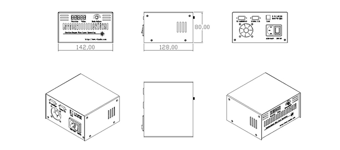 VA-I-LNS-532 (532nm-低噪声激光器-1~300mW) 