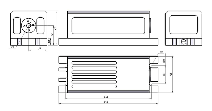 VA-I-N-532 (532nm-分体型激光器-1~300mW)