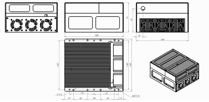 VA-I-DC-635 (635nm-分体型半导体激光器-1500~4000mW)