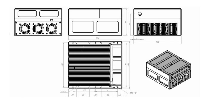 &nbsp; 637nm红光激光器-1500~4000mW