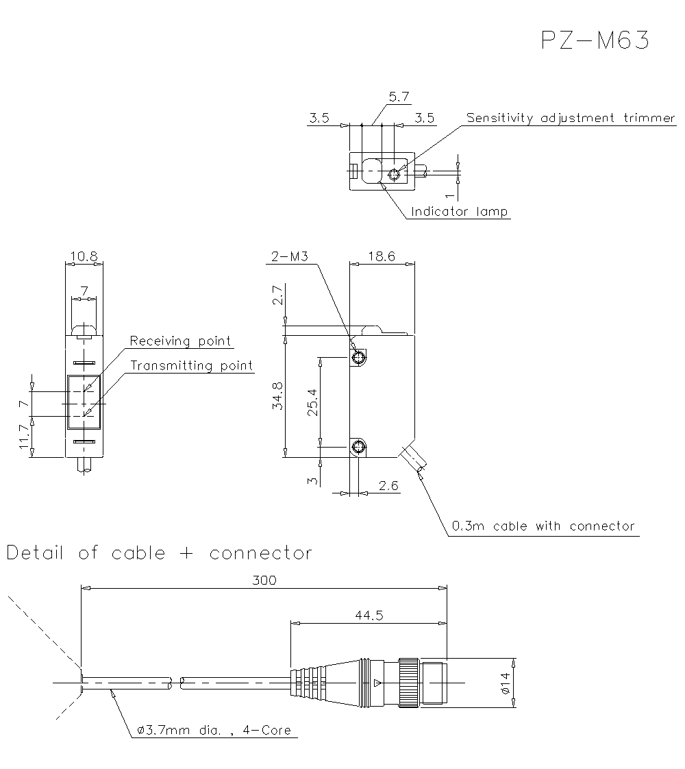 PZ-M63 Dimension