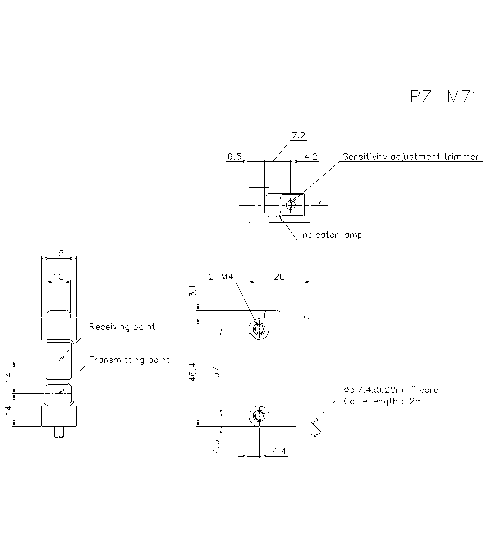 PZ-M71 Dimension