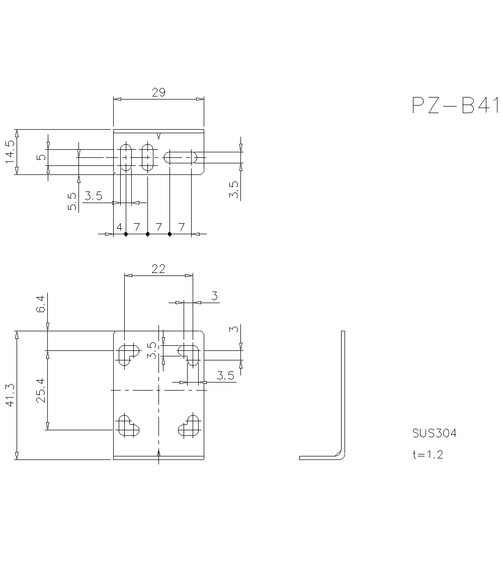 PZ-B41 Dimension