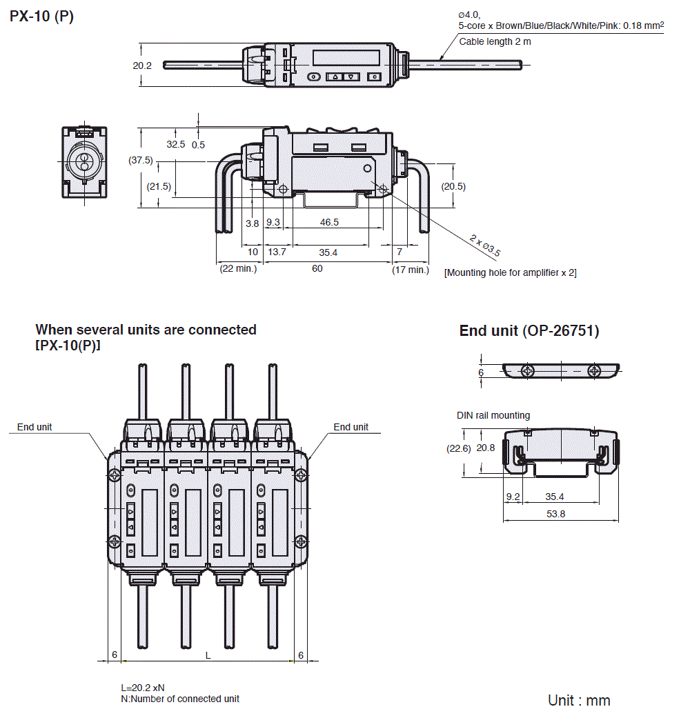 PX-10(P) Dimension