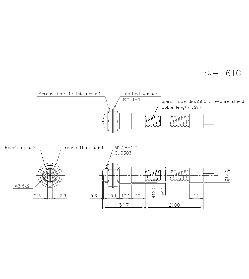 PX-H61G Dimension
