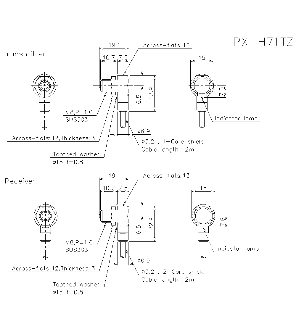 PX-H71TZ Dimension