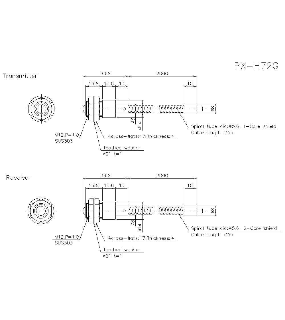 PX-H72G Dimension