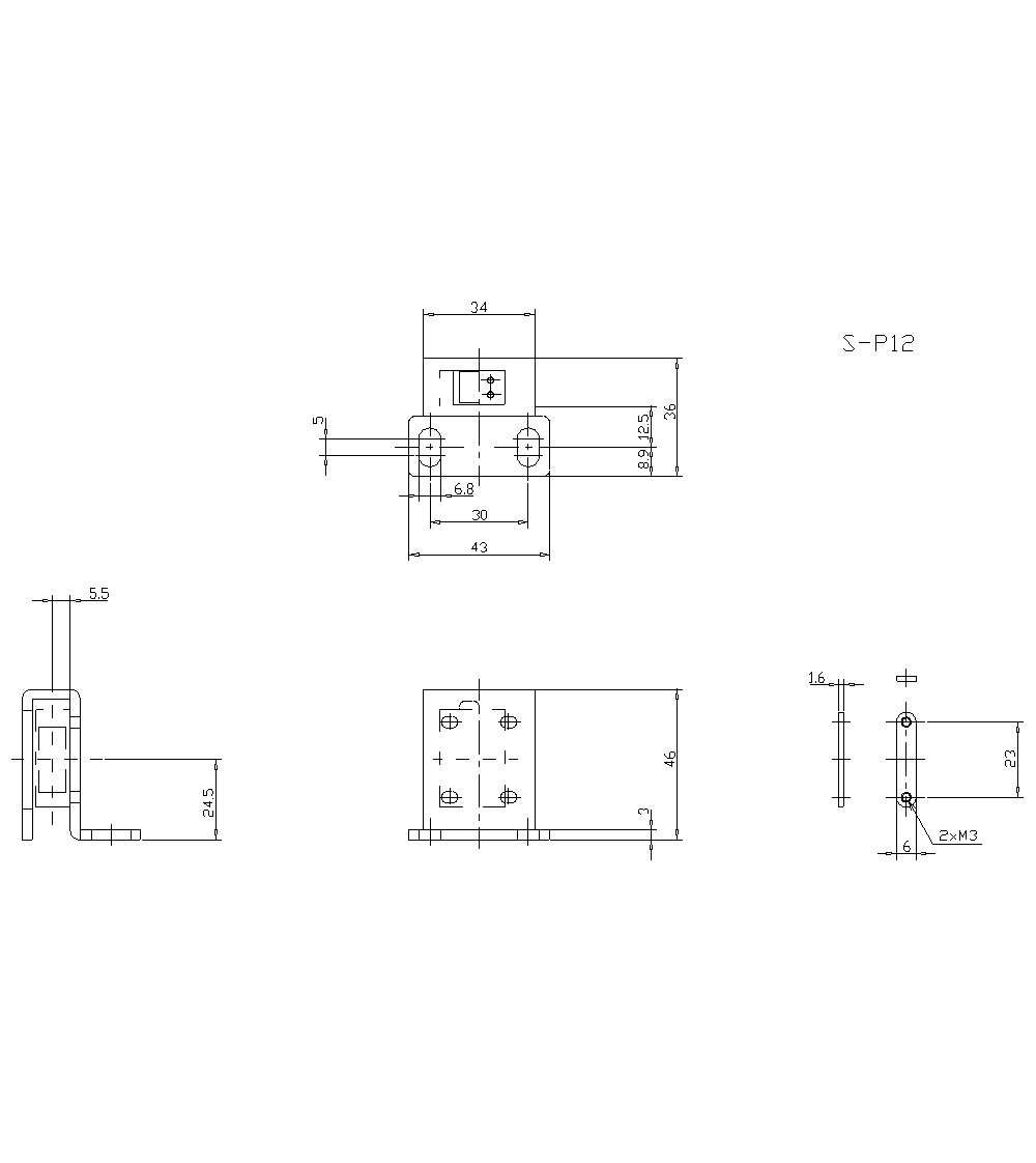 S-P12 Dimension