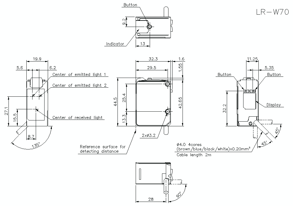 LR-W70 Dimension