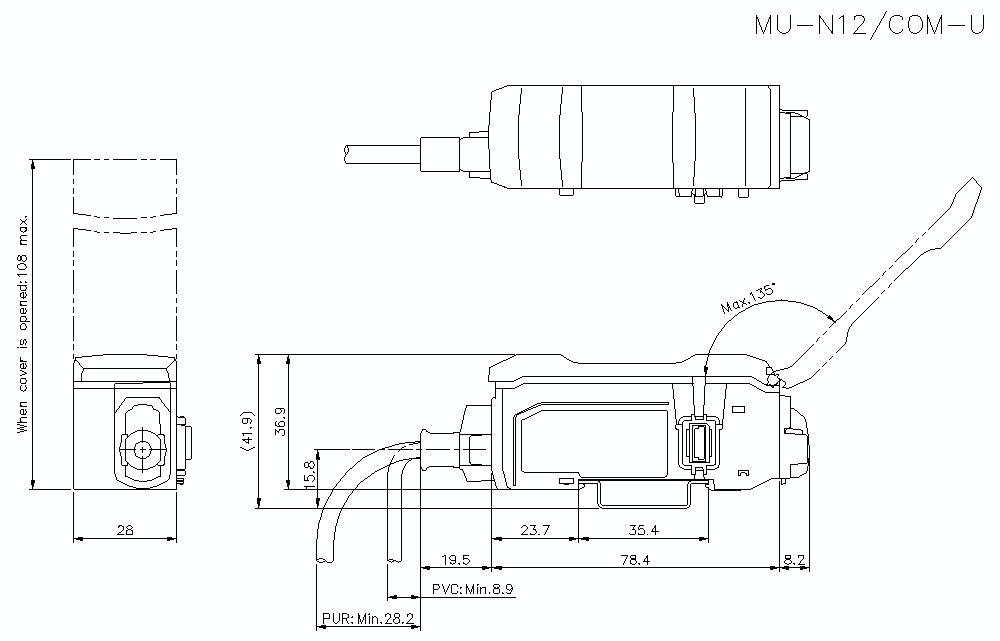 MU-N12/NU Dimension