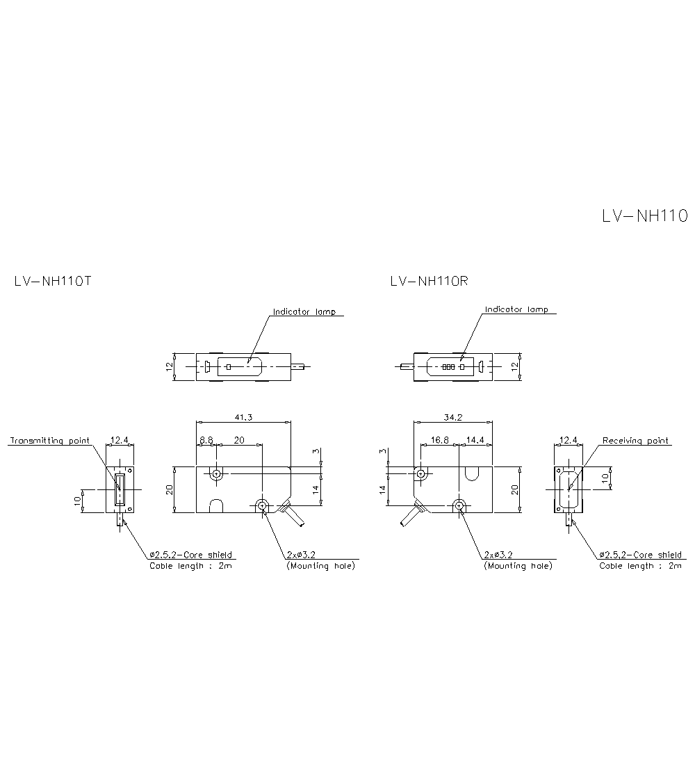 LV-NH110 Dimension