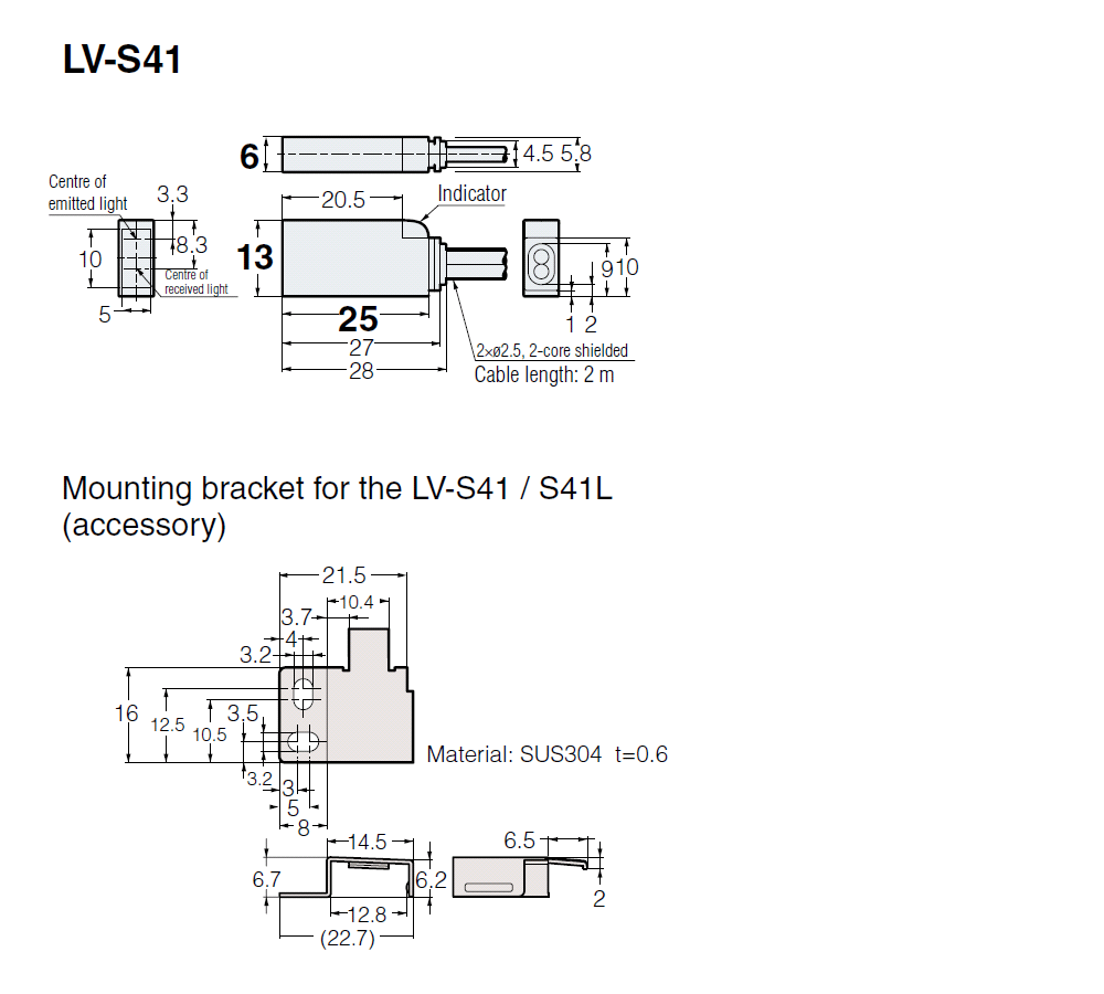 LV-S41 Dimension