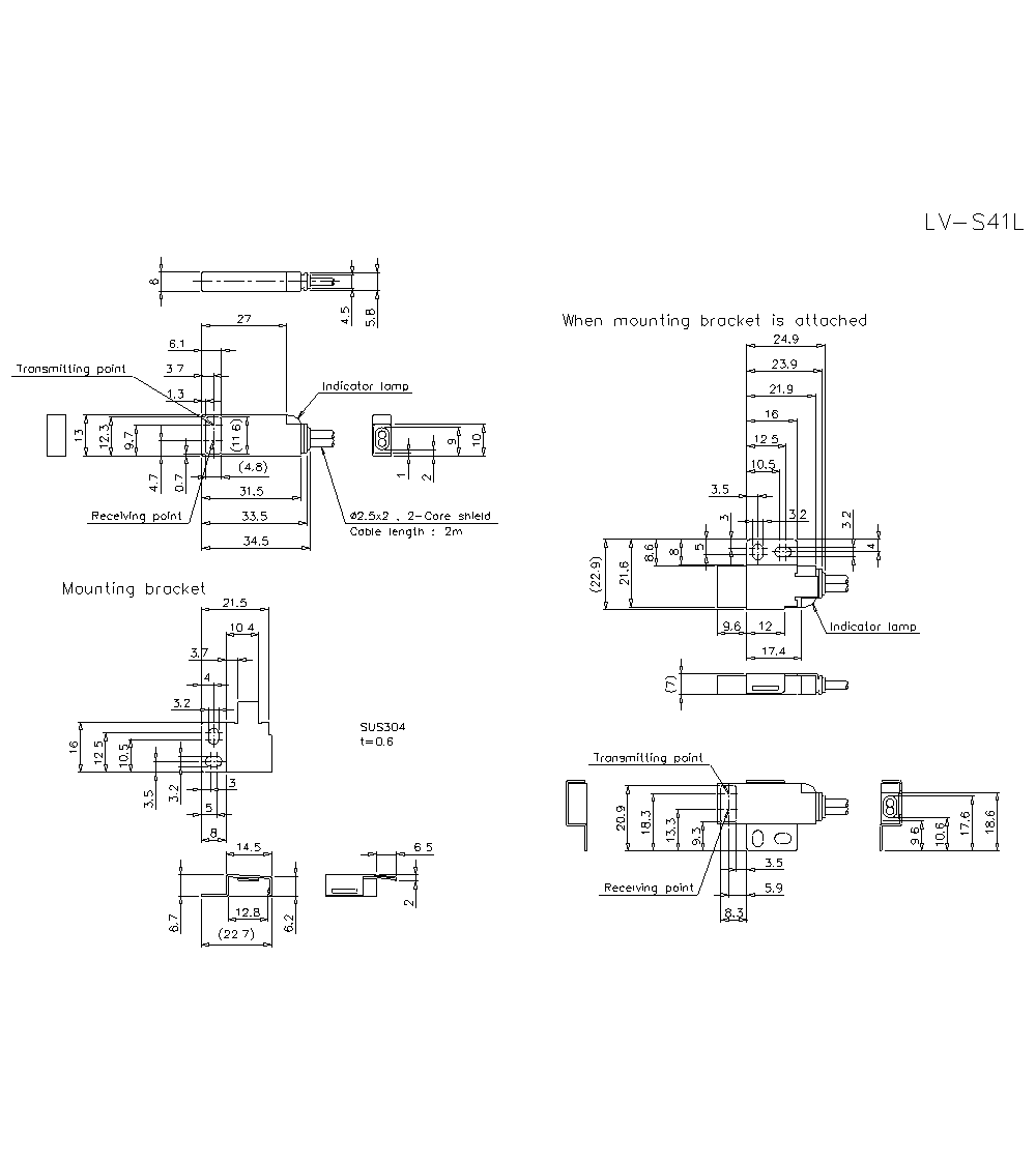 LV-S41L Dimension