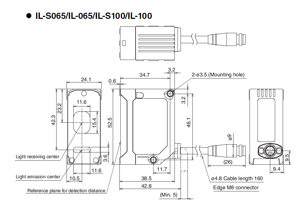 IL-S065/S100_01 Dimension