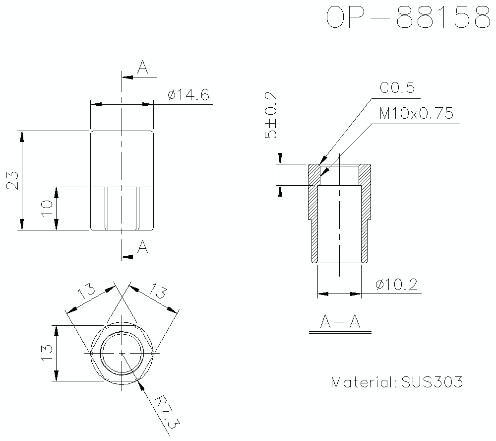 OP-88158 Dimension