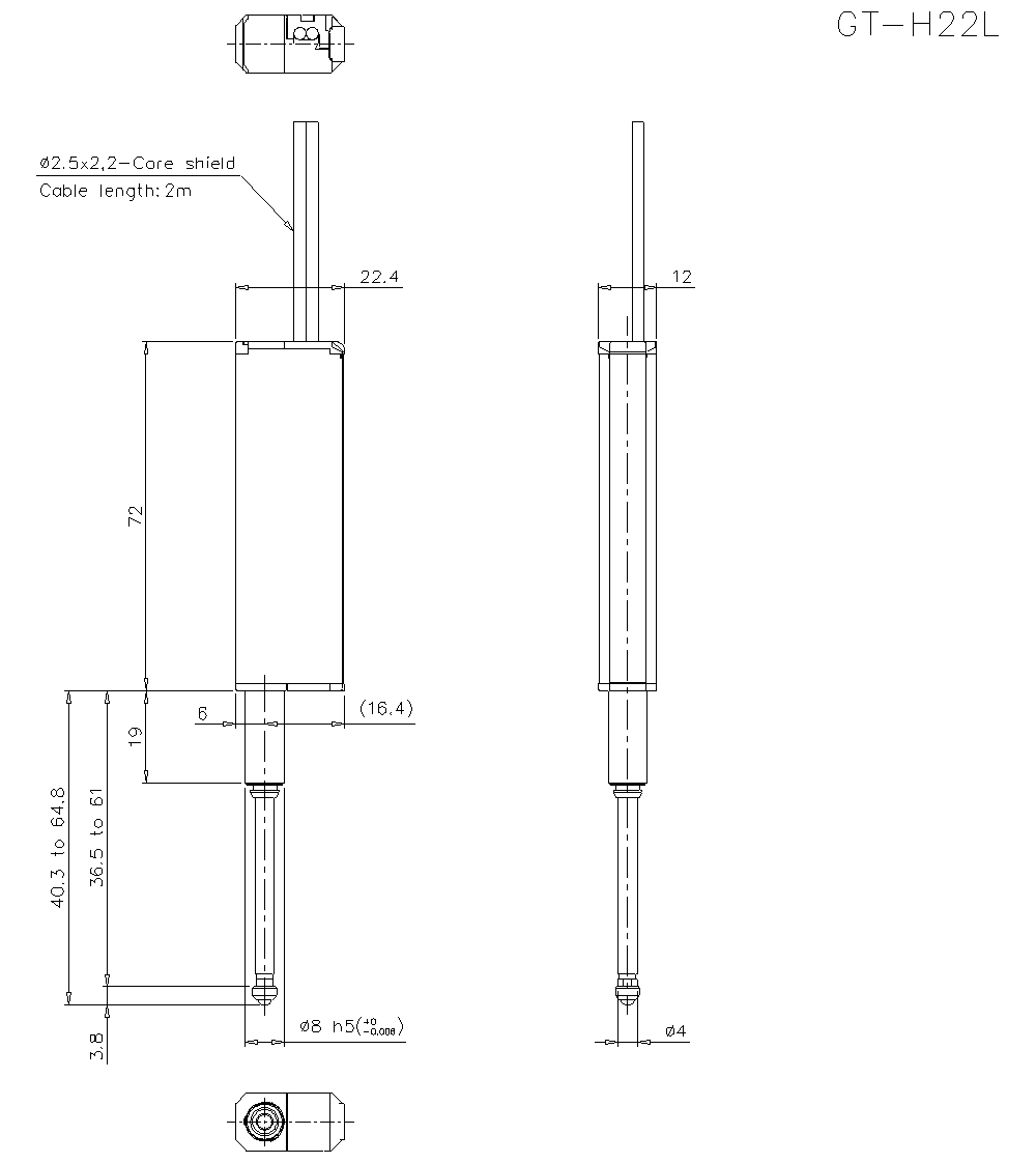 GT-H22L Dimension
