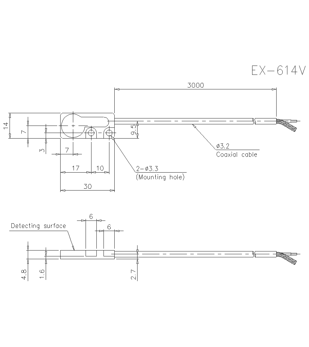 EX-614V Dimension