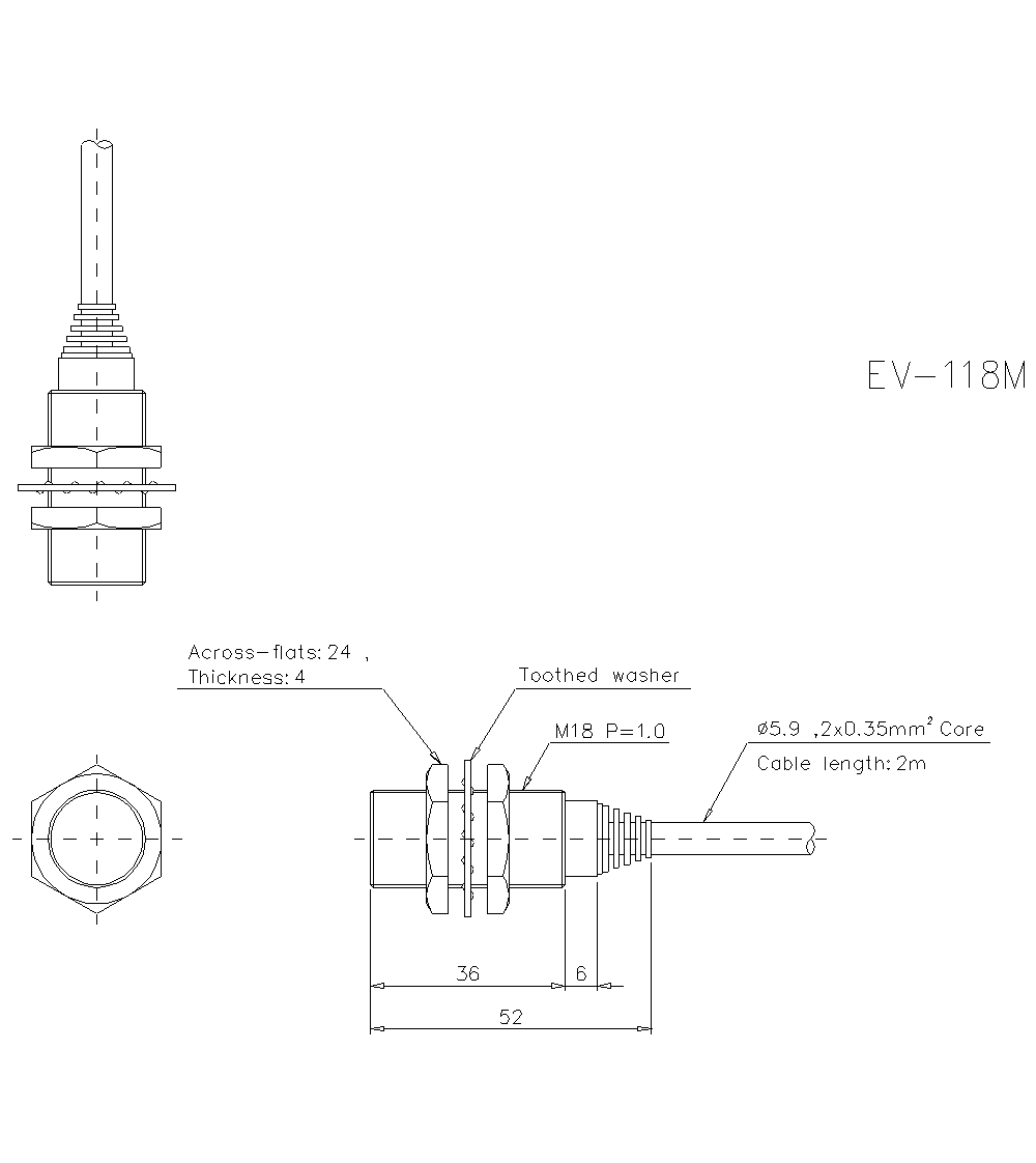 EV-118M Dimension