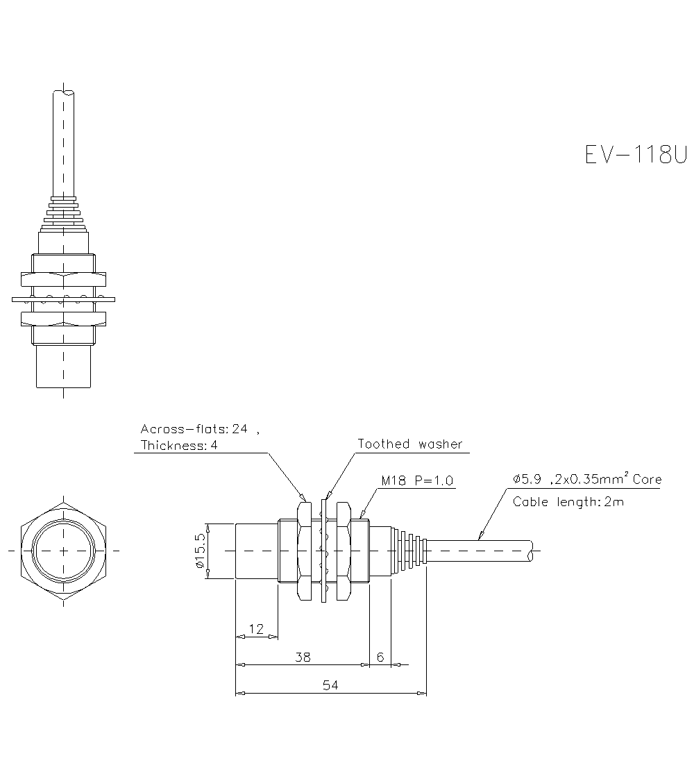 EV-118U Dimension