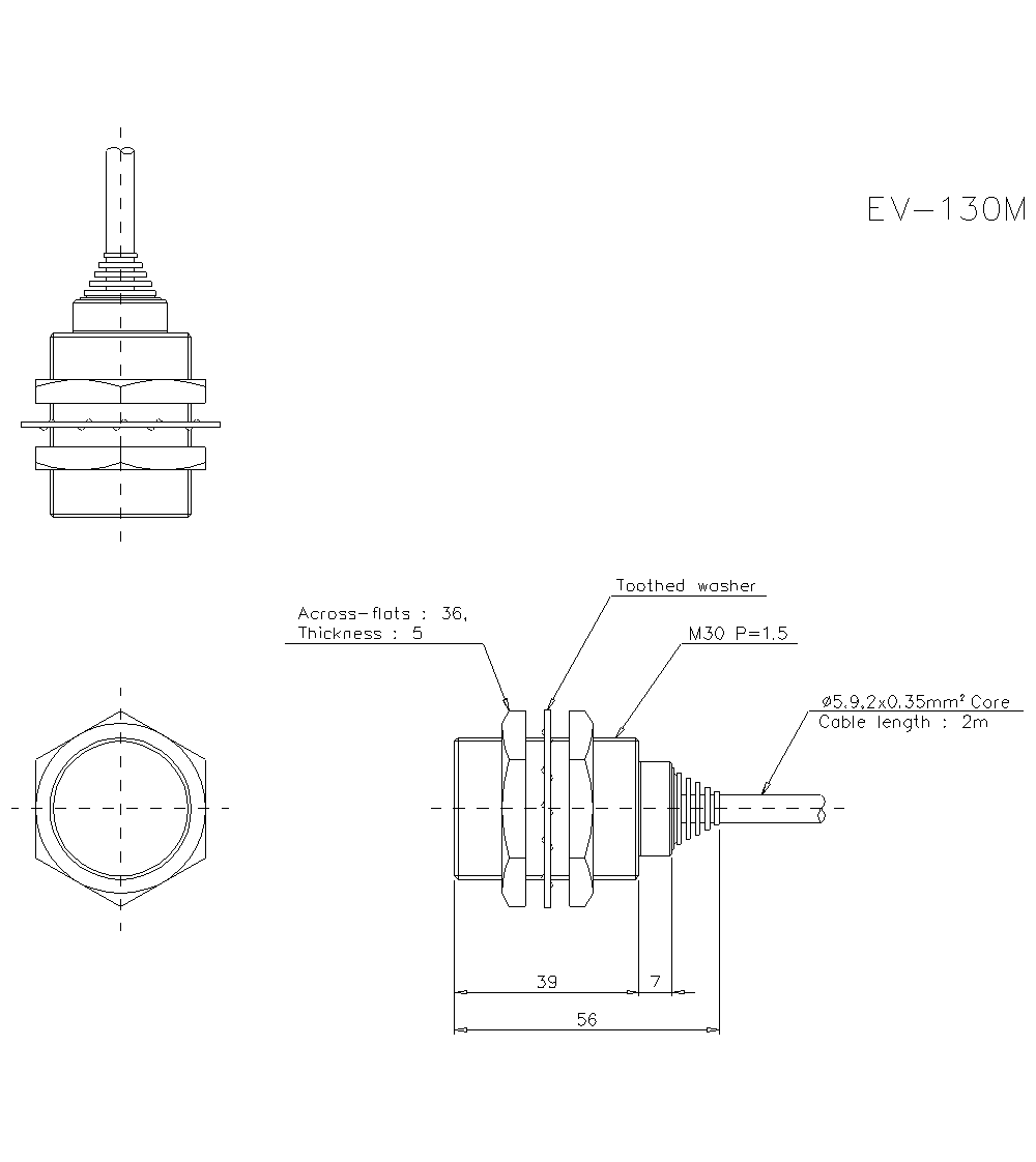 EV-130M Dimension