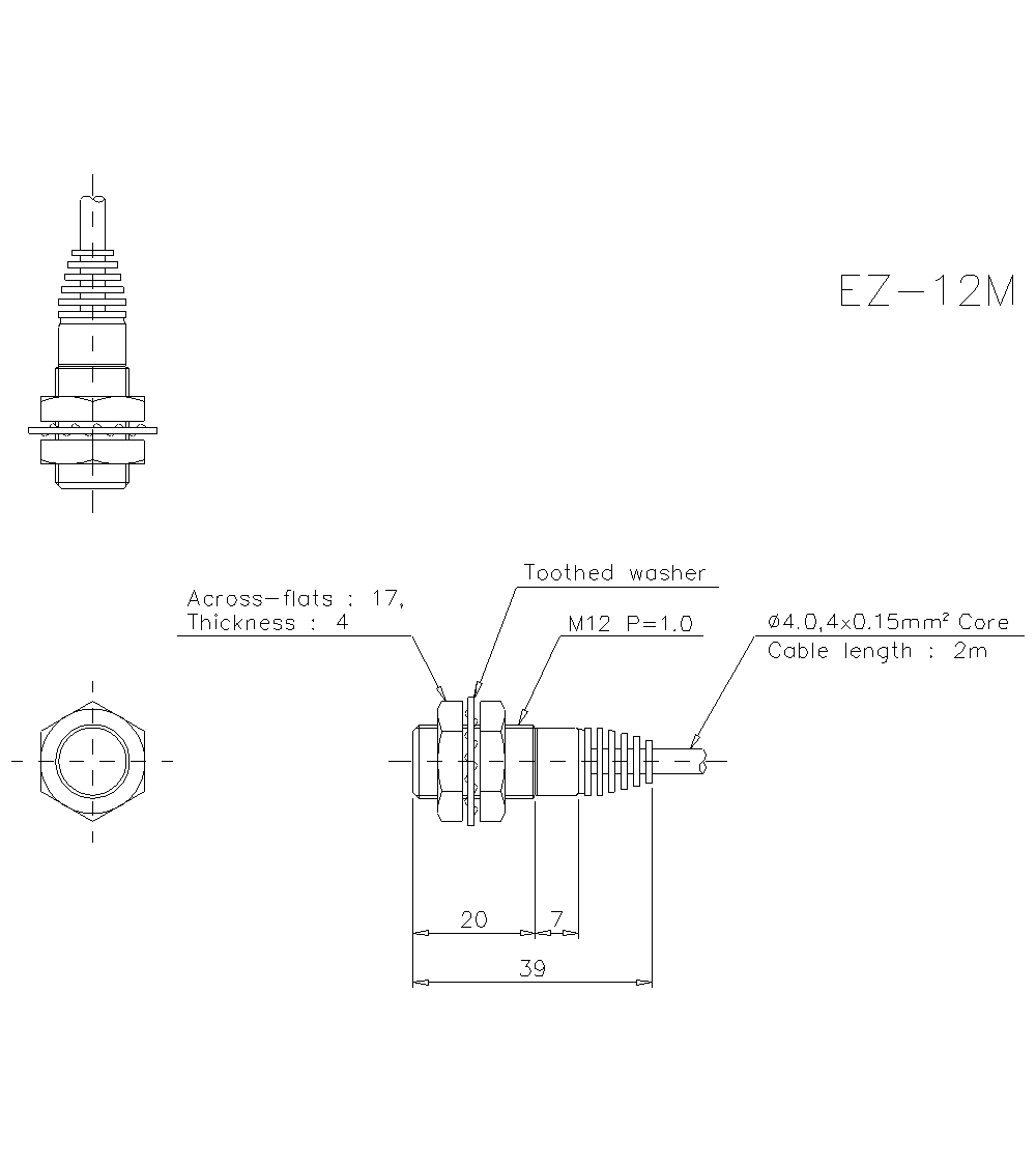 EZ-12M Dimension