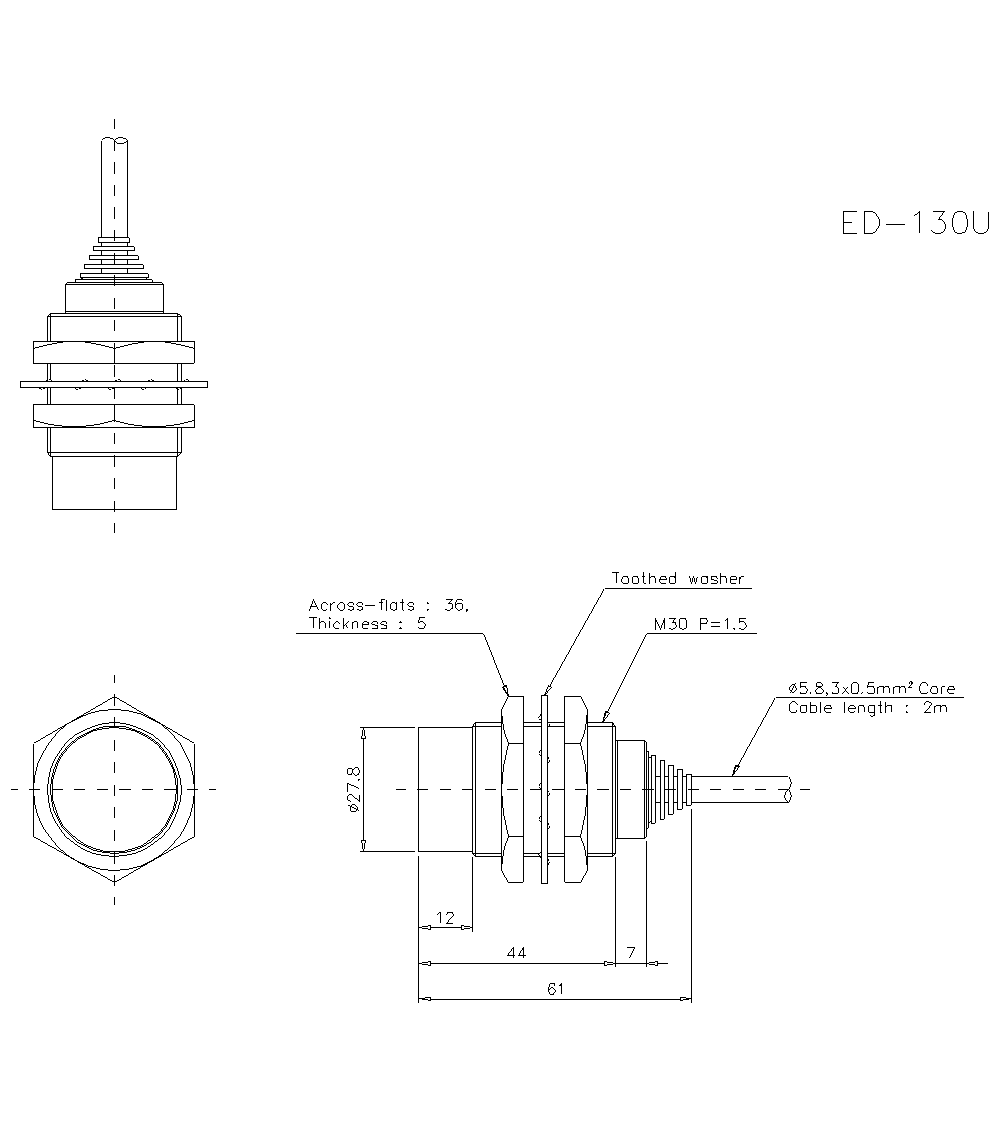 ED-130U Dimension
