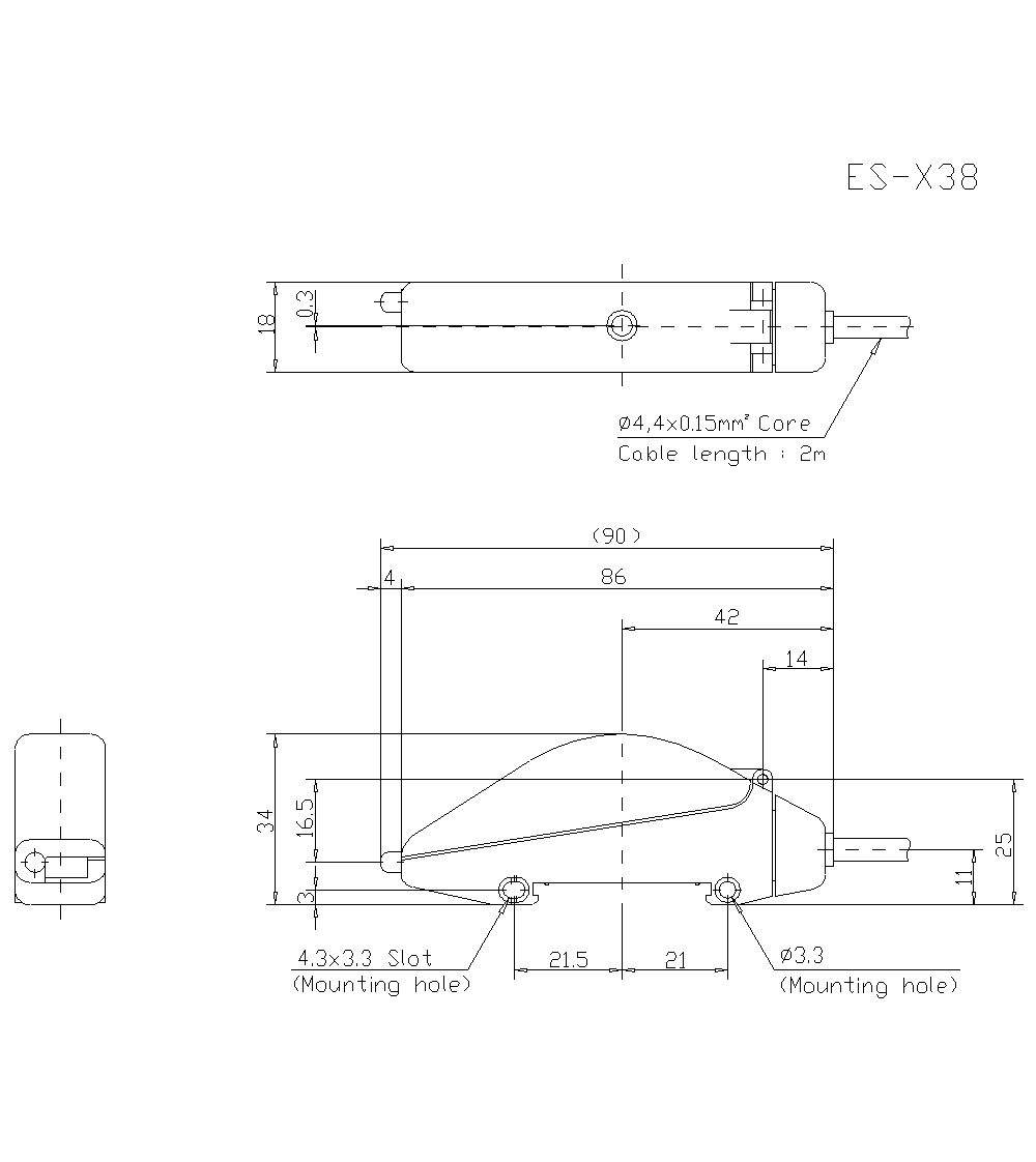 ES-X38 Dimension