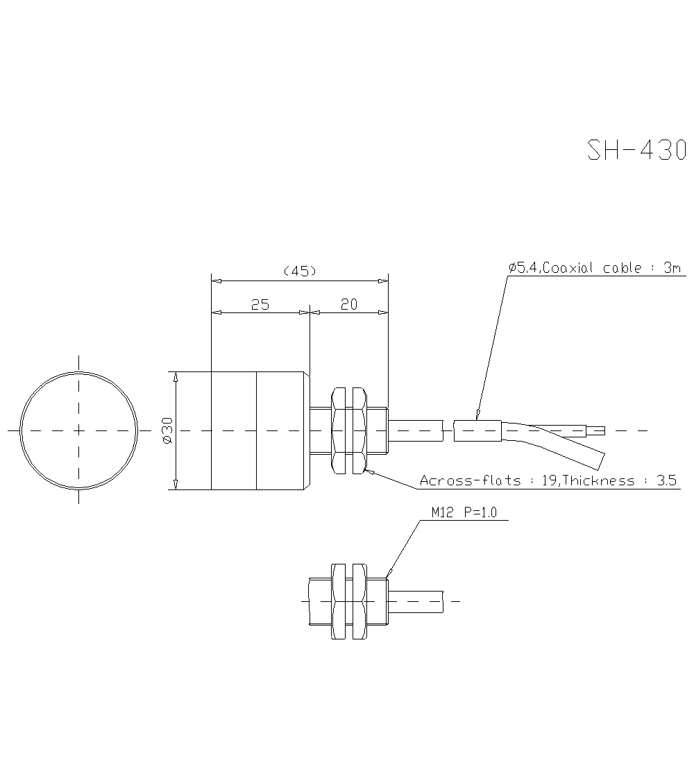 SH-430 Dimension