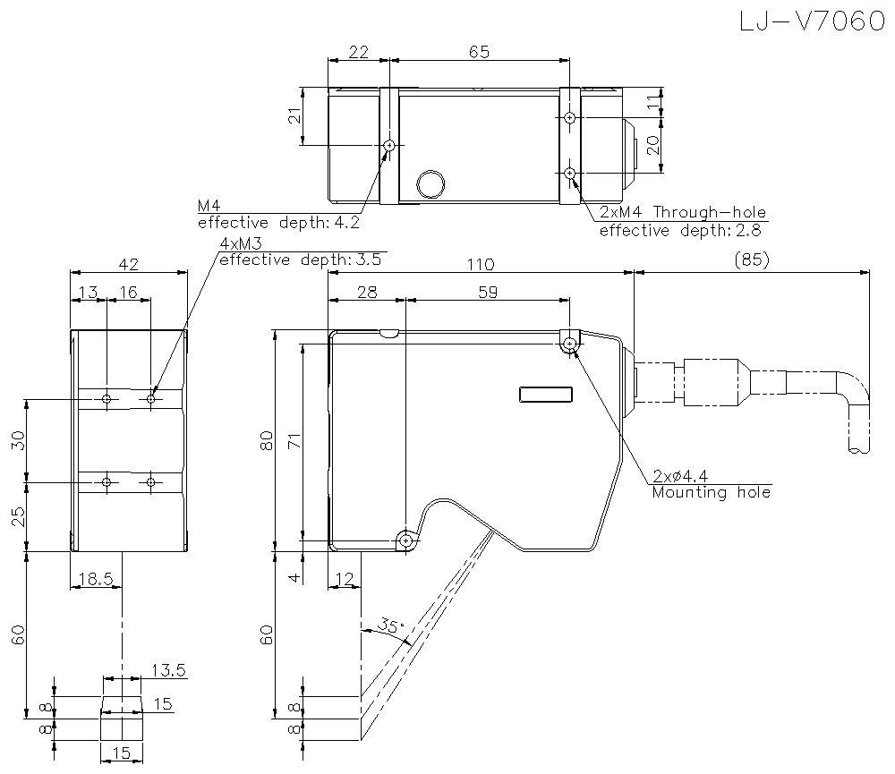 LJ-V7060 Dimension