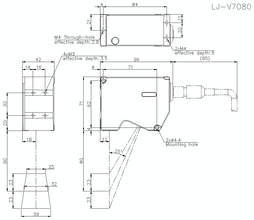 LJ-V7080 Dimension