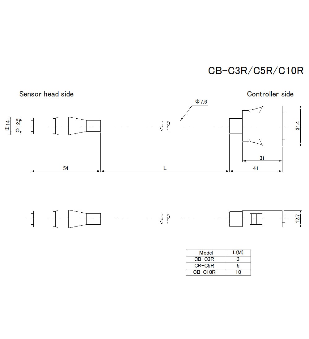 CB-C3R/CB-C5R/CB-C10R Dimension