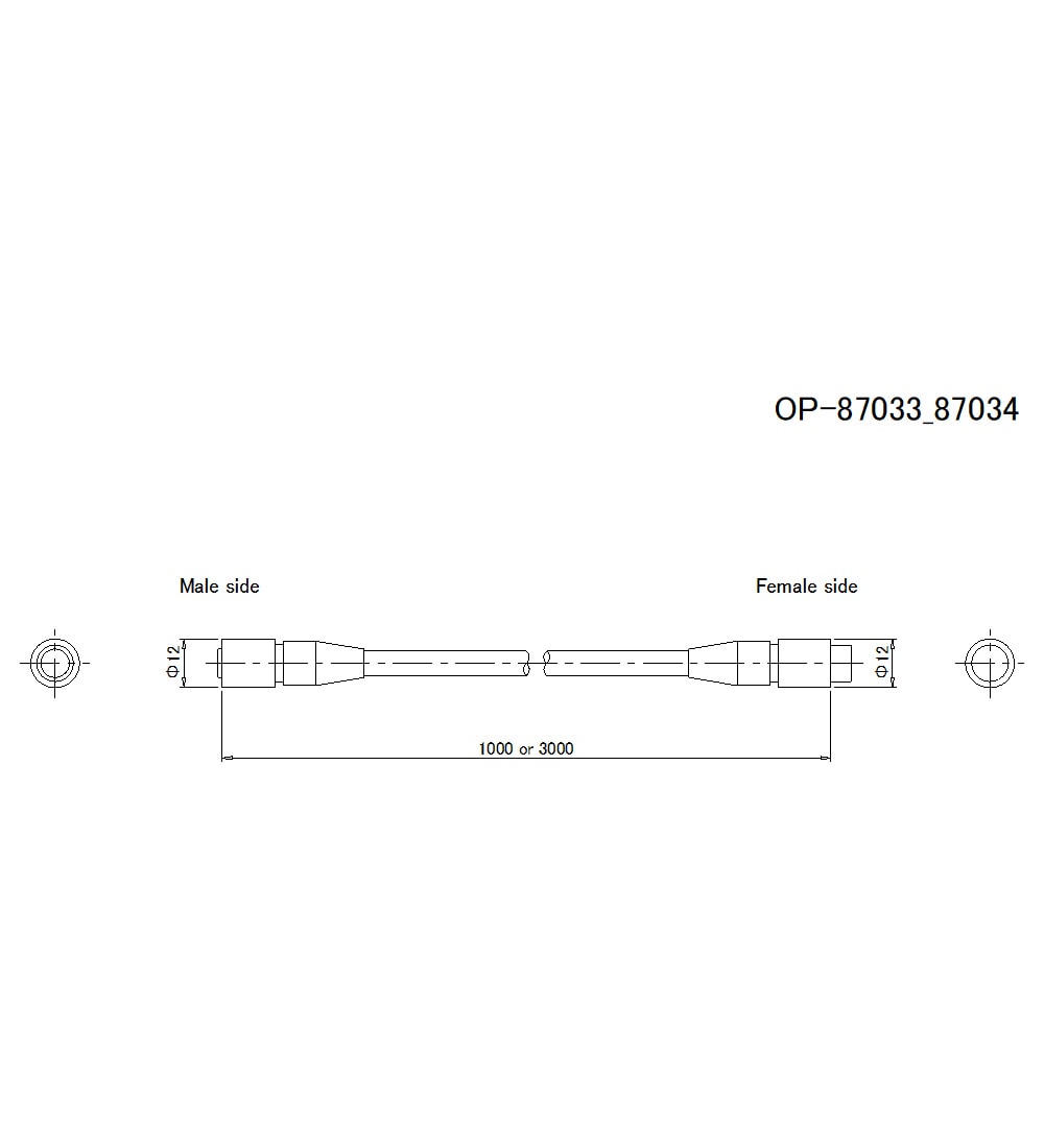 OP-87033/OP-87034 Dimension