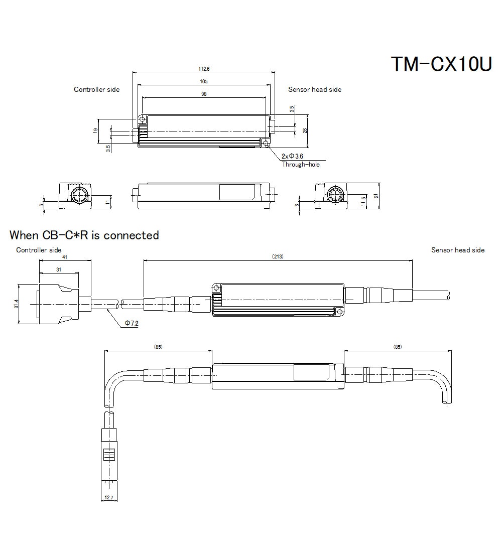 TM-CX10U Dimension