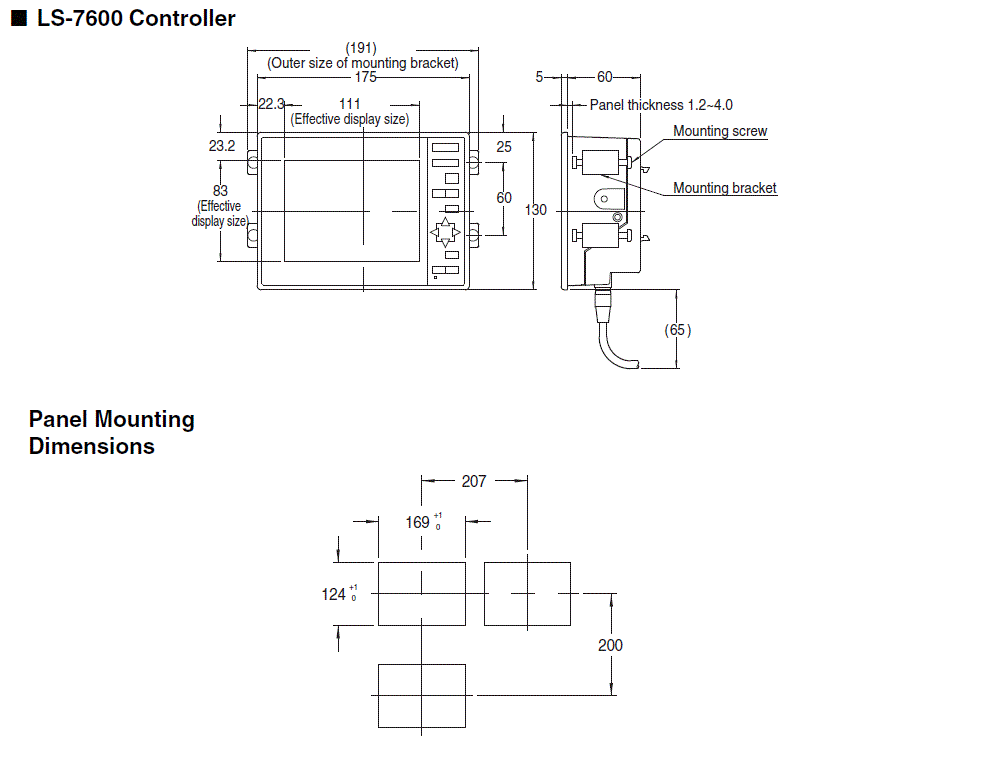 LS-7600 Dimension