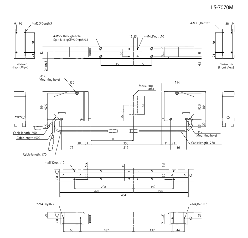 LS-7070M Dimension
