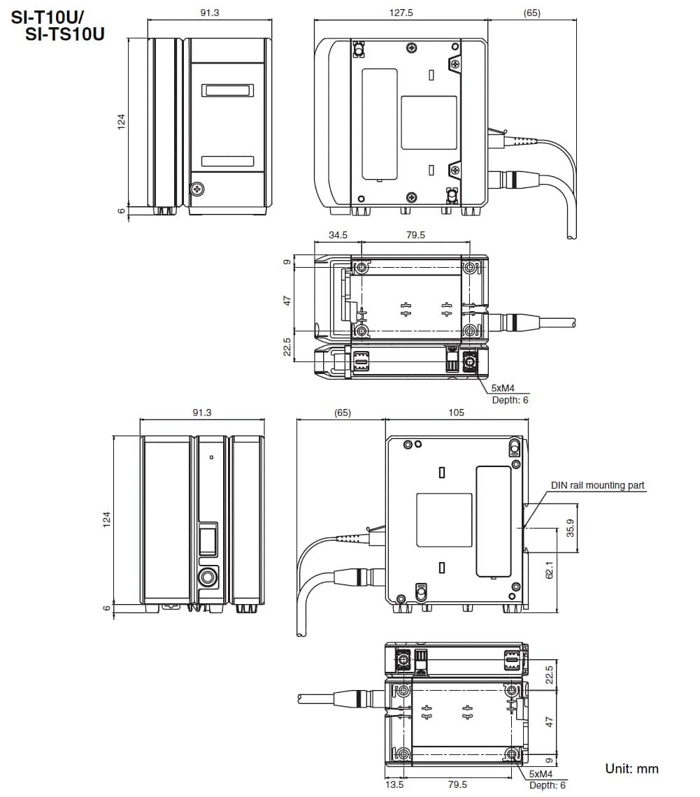 SI-T10U/TS10U Dimension