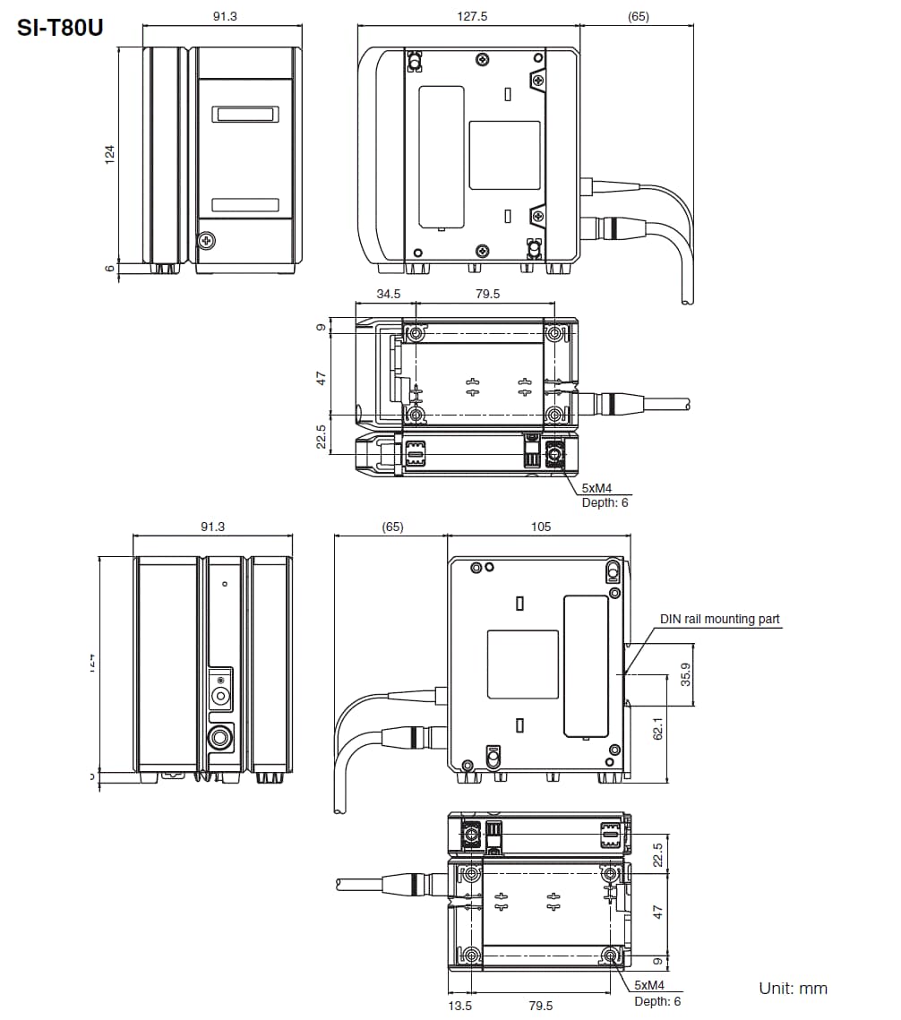 SI-T80U Dimension