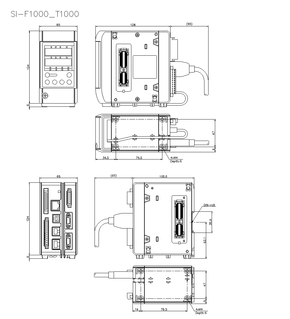 SI-F1000/T1000 Dimension