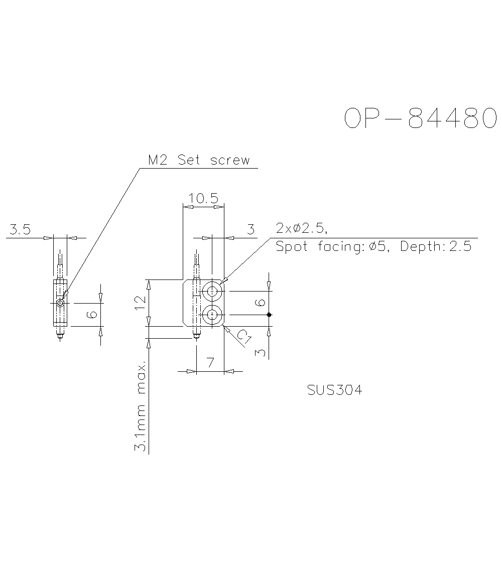 OP-84480&nbsp;Dimension