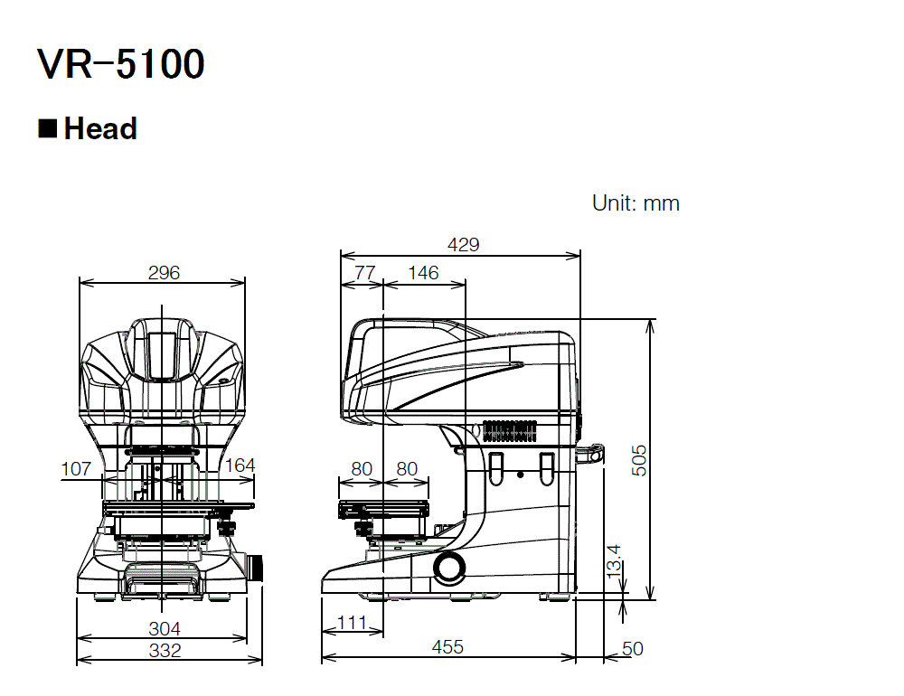 VR-5100 Dimension