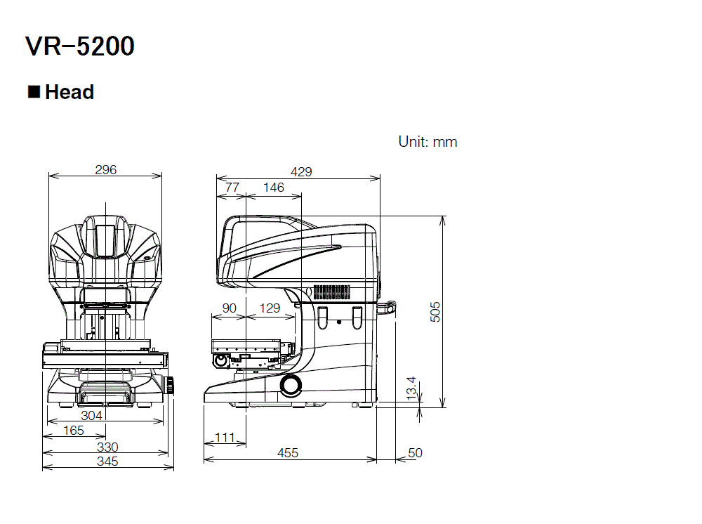 VR-5200 Dimension