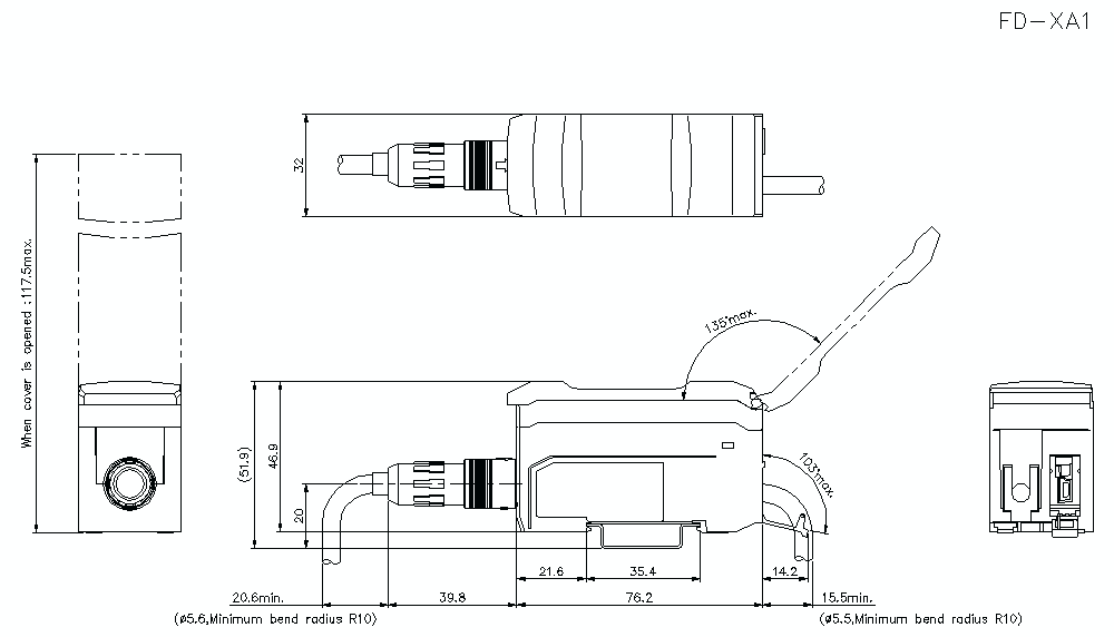 FD-XA1 Dimension