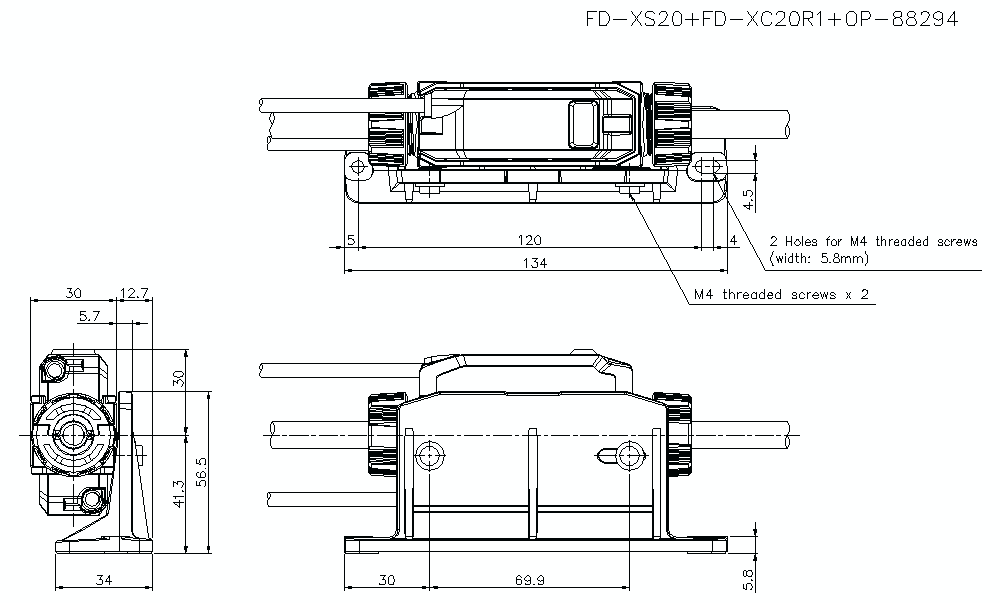 FD-XS20/FD-XC20R1/OP-88294&nbsp;Dimension