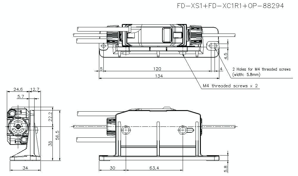 FD-XS1/FD-XC1R1/OP-88294 Dimension
