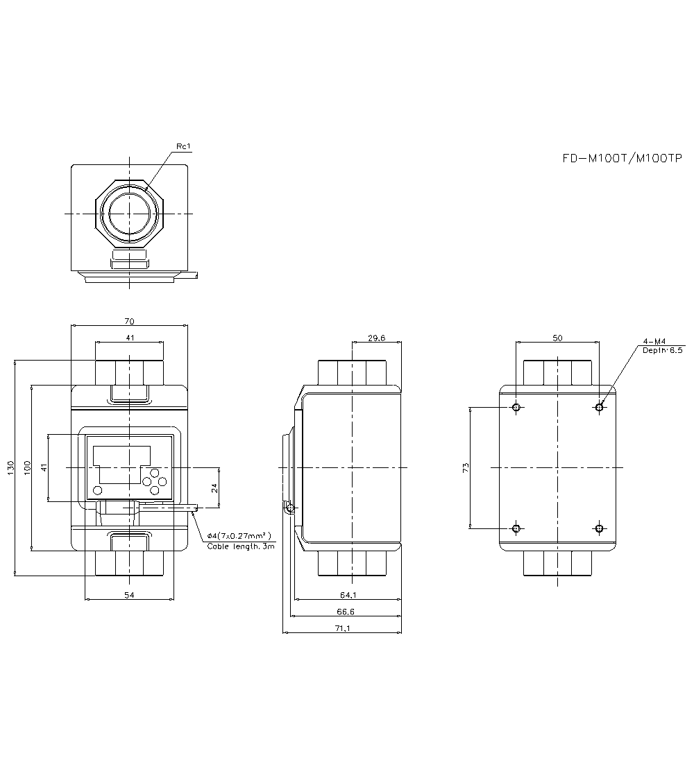 FD-M100AT Dimension