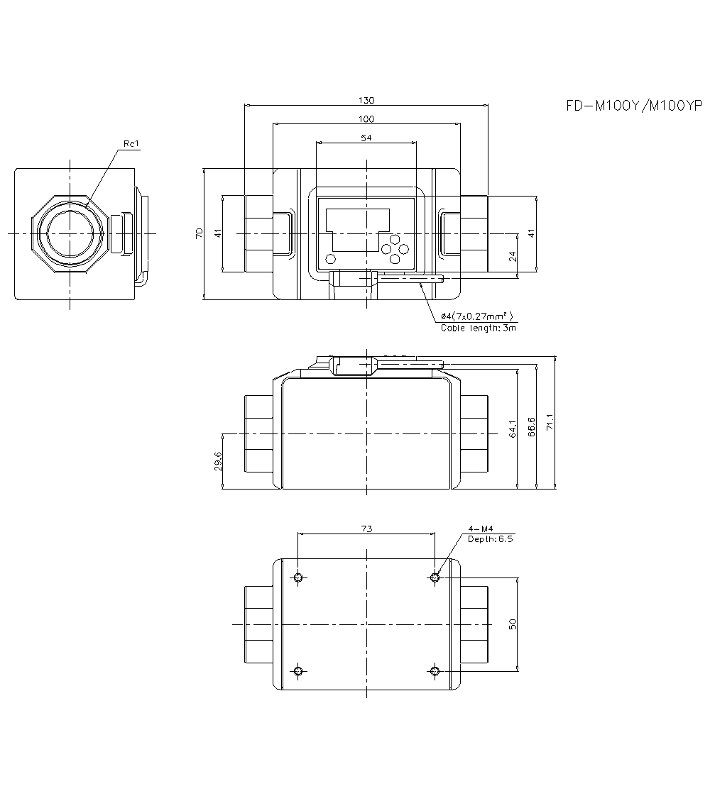 FD-M100AY Dimension