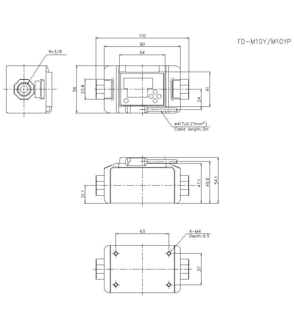 FD-M10AY Dimension