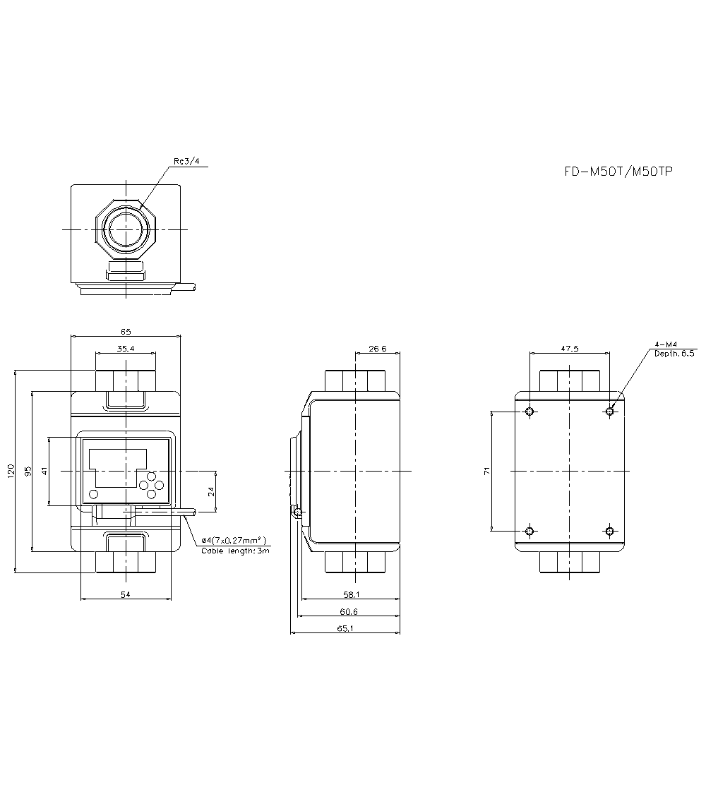FD-M50AT Dimension
